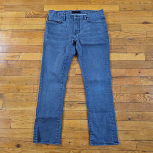 John Varvatos Bowery Gray Slim Straight Jeans 32x28